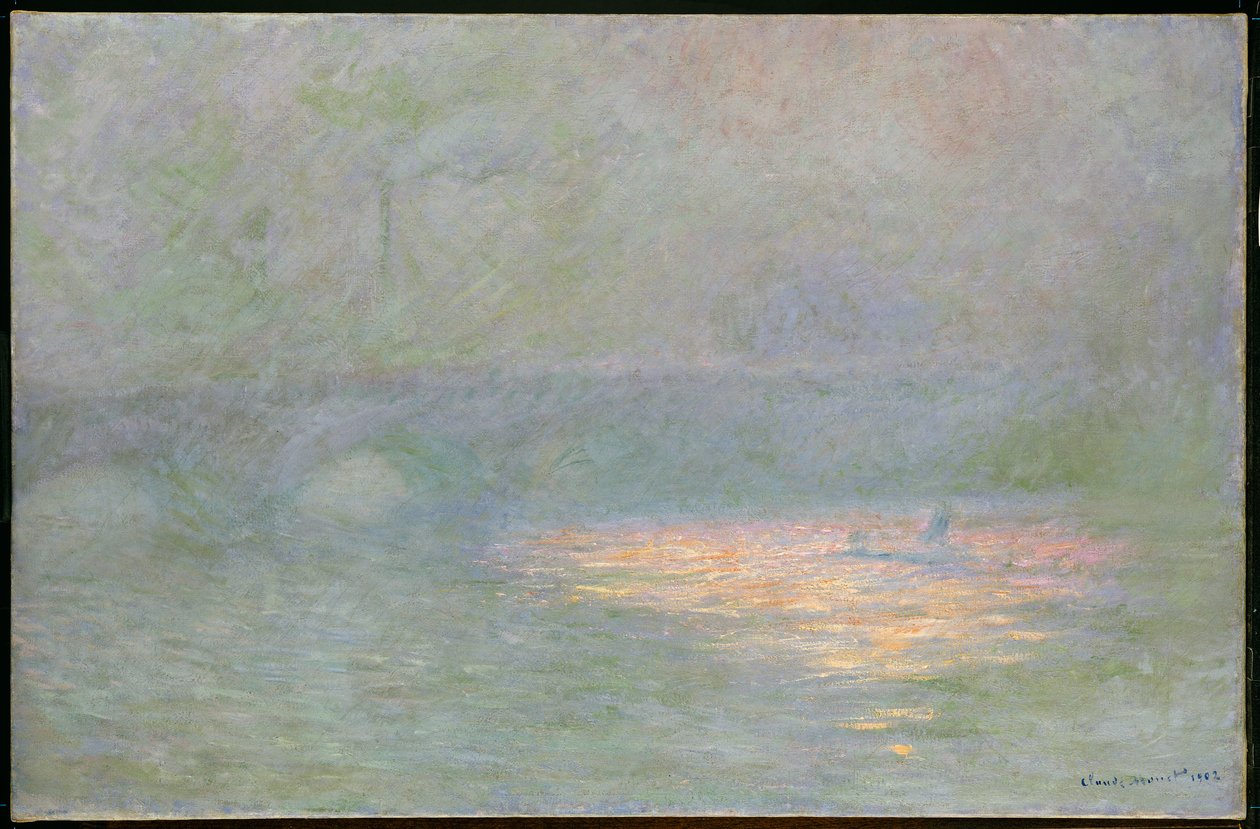 Waterloo Brug door Claude Monet