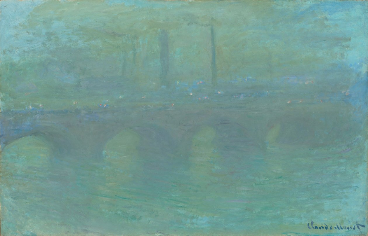 Waterloo Bridge, Londen, bij schemering, 1904 door Claude Monet