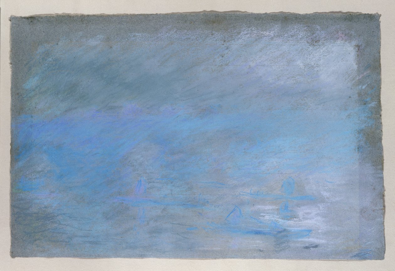 Waterloo Bridge in mist, 1901 door Claude Monet