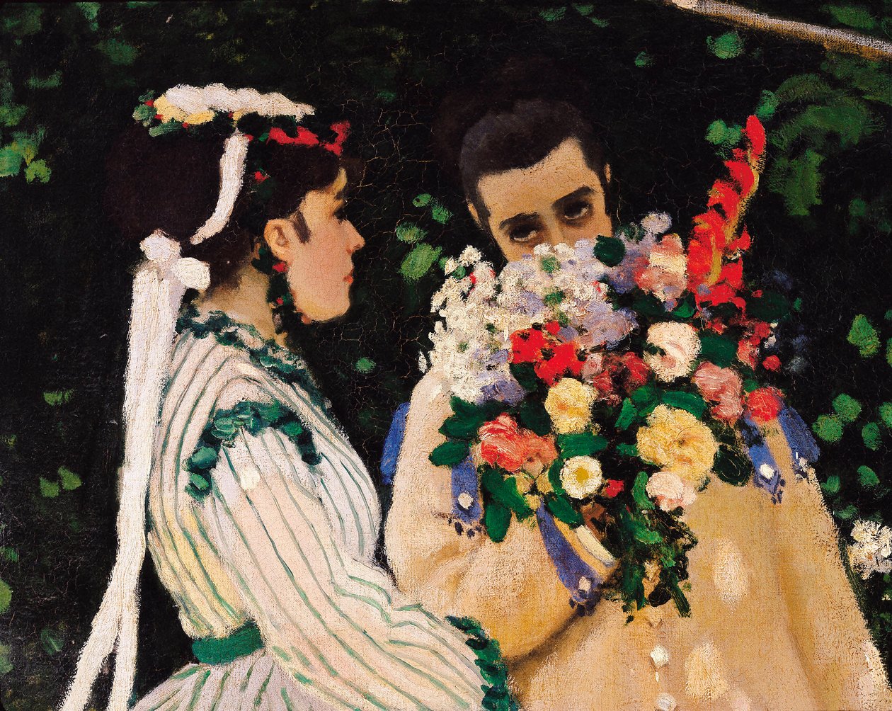 Vrouwen in de tuin (detail), c.1866 door Claude Monet