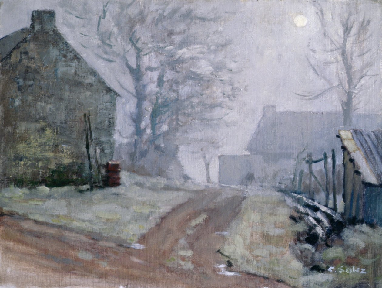 Winter in Broceliande door Claude Salez