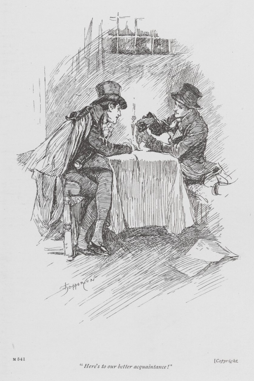 Illustratie voor Lavengro door George Borrow (litho) door Claude Shepperson