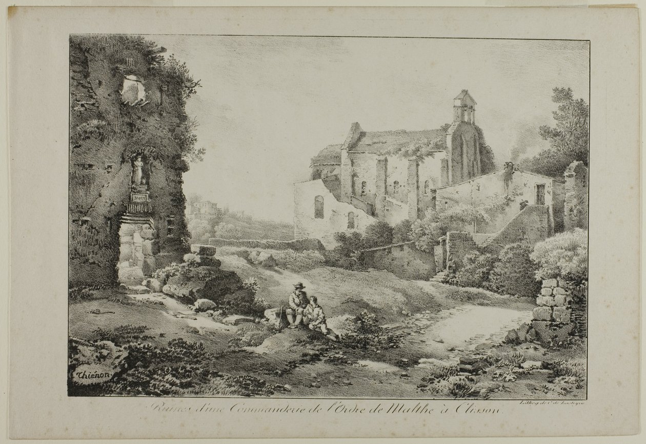Ruïnes van de Commandopost van de Orde van Malta, Clisson door Claude Thienon