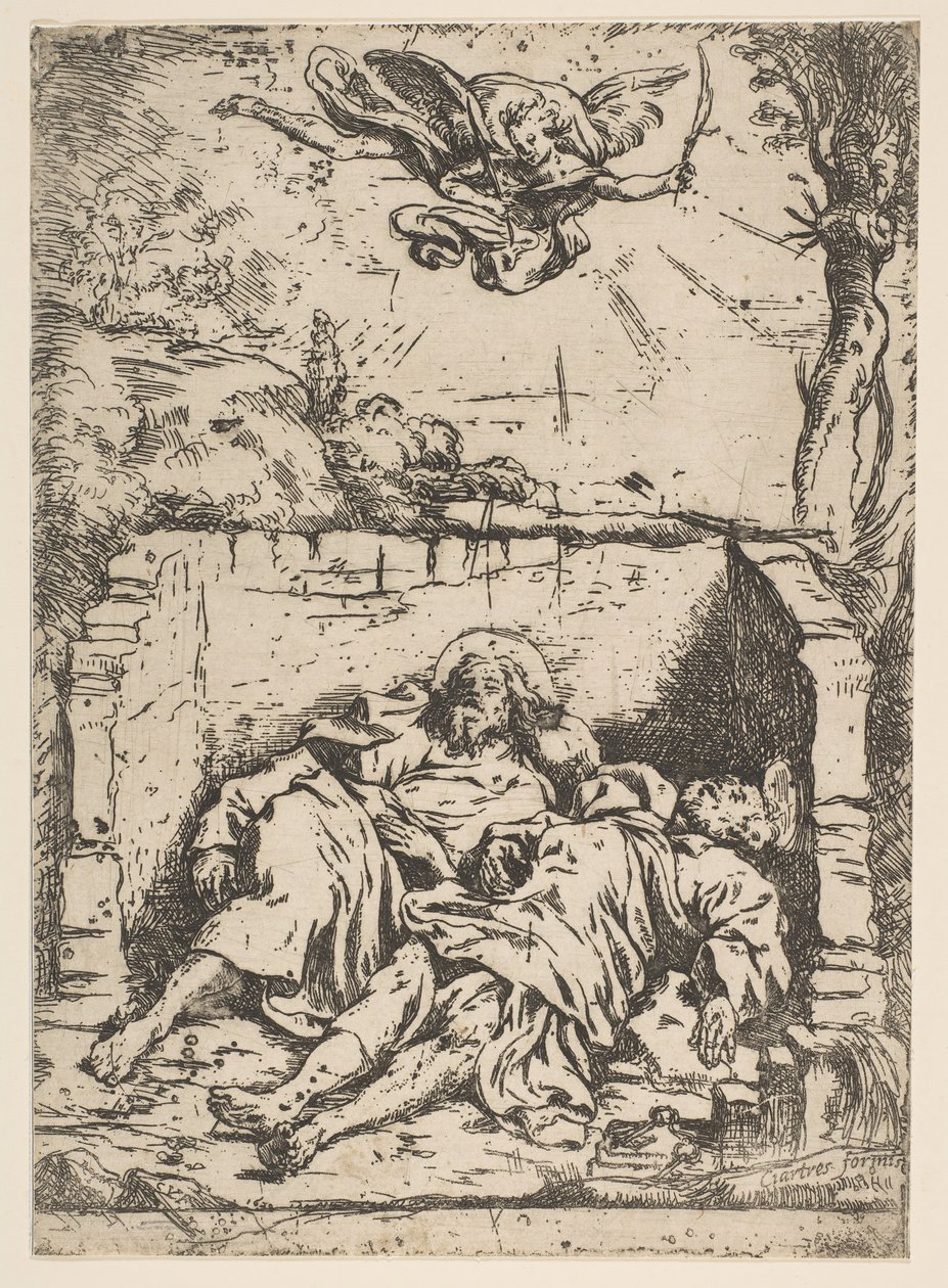 De dood van St. Peter en St. Paul, 17e eeuw door Claude Vignon
