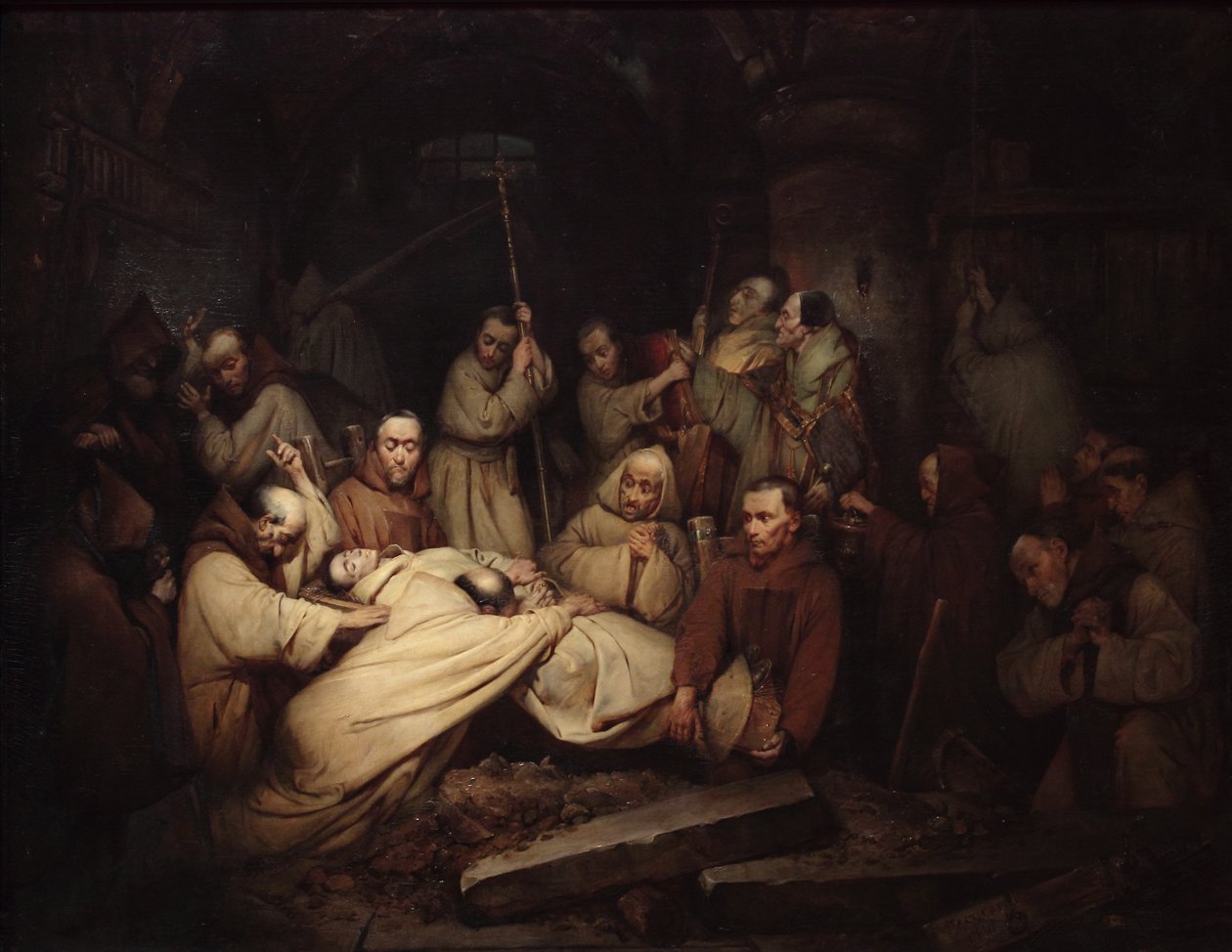 Laatste scène van de Memoires van Graaf van Comminges door Claude Jacquand