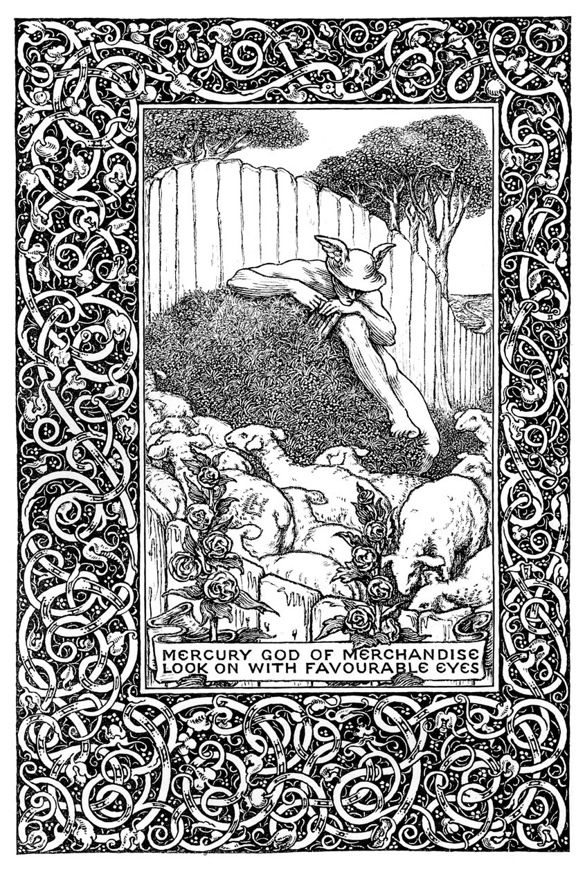 Frontispice voor The Field of Clover, 1899 door Clemence Housman