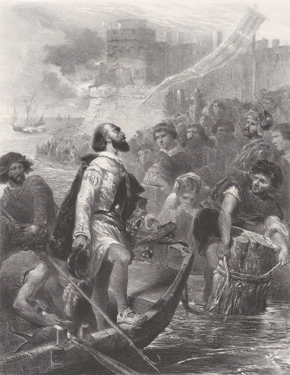 Eerste deel, het vertrek, ca. 1830-60 door Célestin Nanteuil
