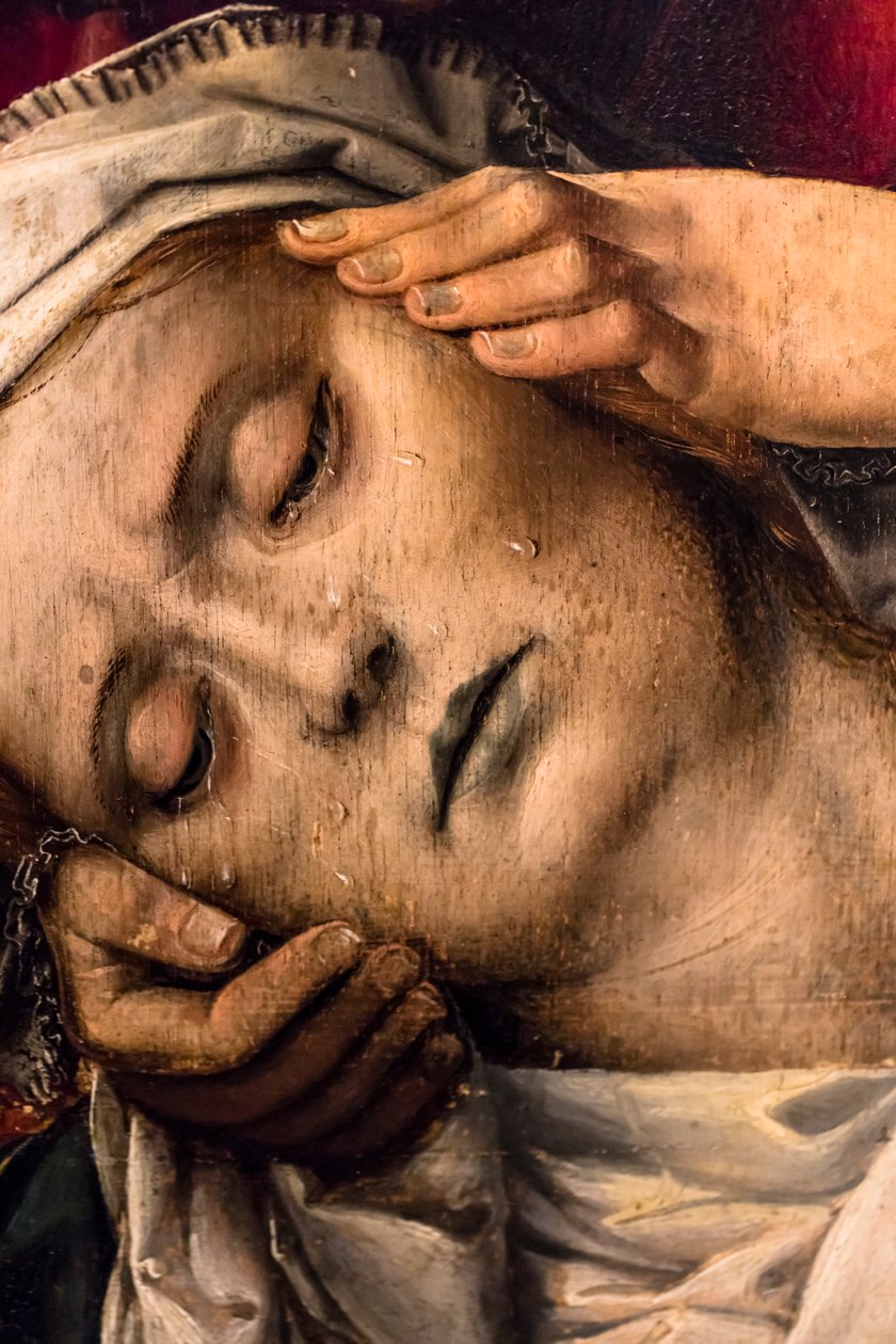 Kruisafneming, ca. 1520 (Tempera en olieverf op hout (eiken)) door Colijn de Coter