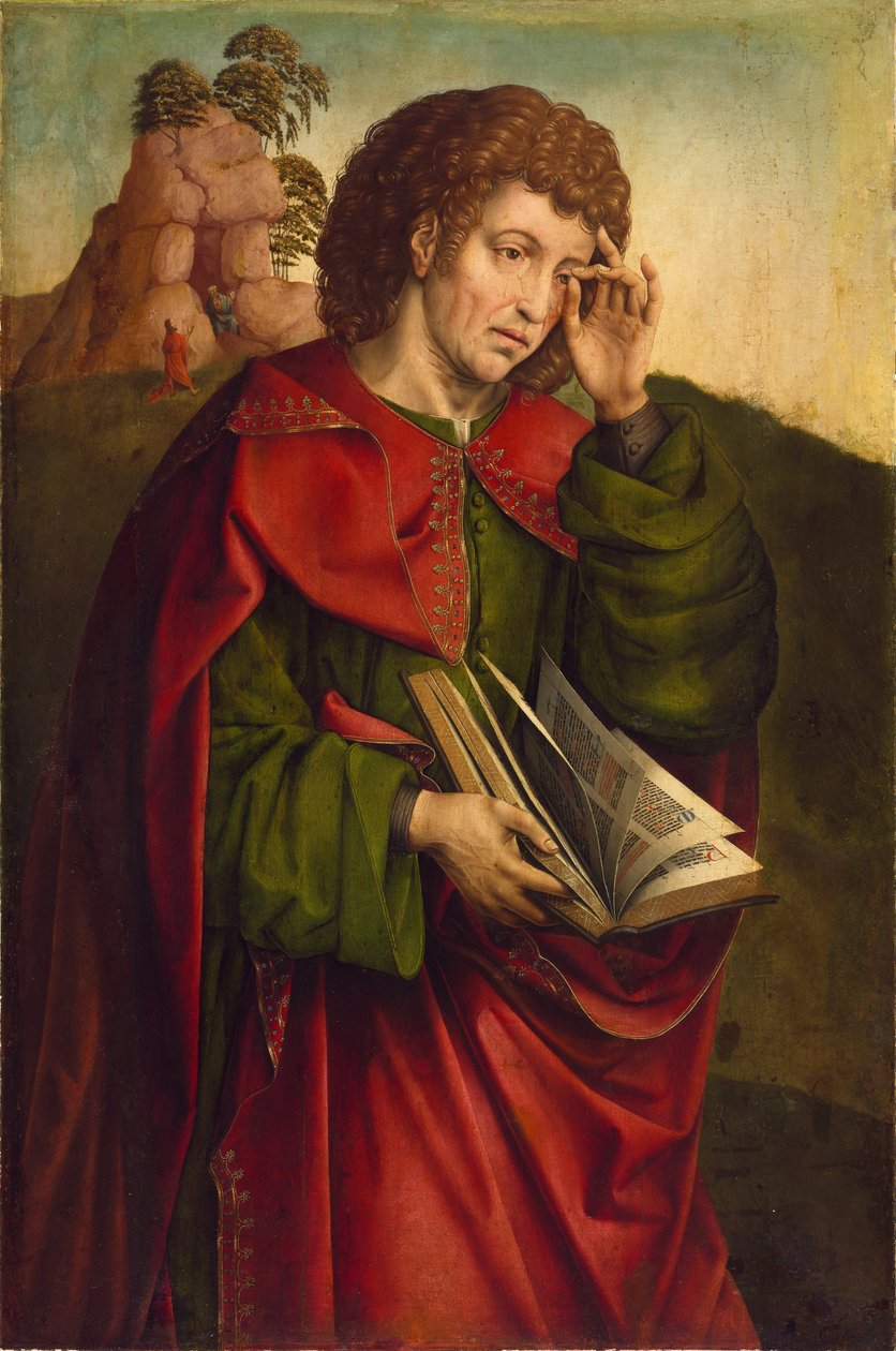 Johannes de Evangelist huilt door Colijn de Coter