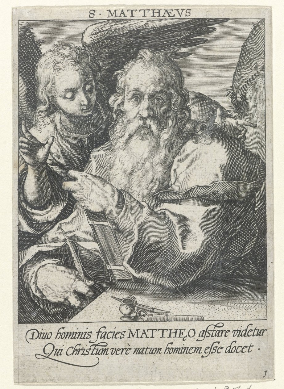 Evangelist Matteüs door Conrad Goltz (possibly)