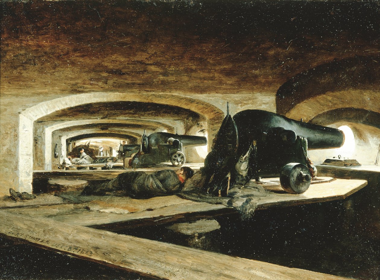 Fort Sumter, 8 december door Conrad Wise Chapman