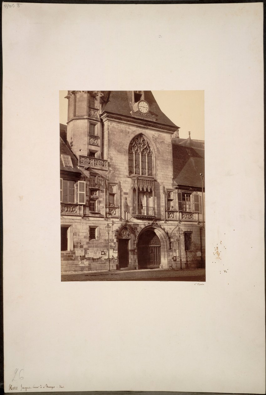 Hotel Jacques Coeur in Bourges, ca. 1865 door Constant Alexandre Famin