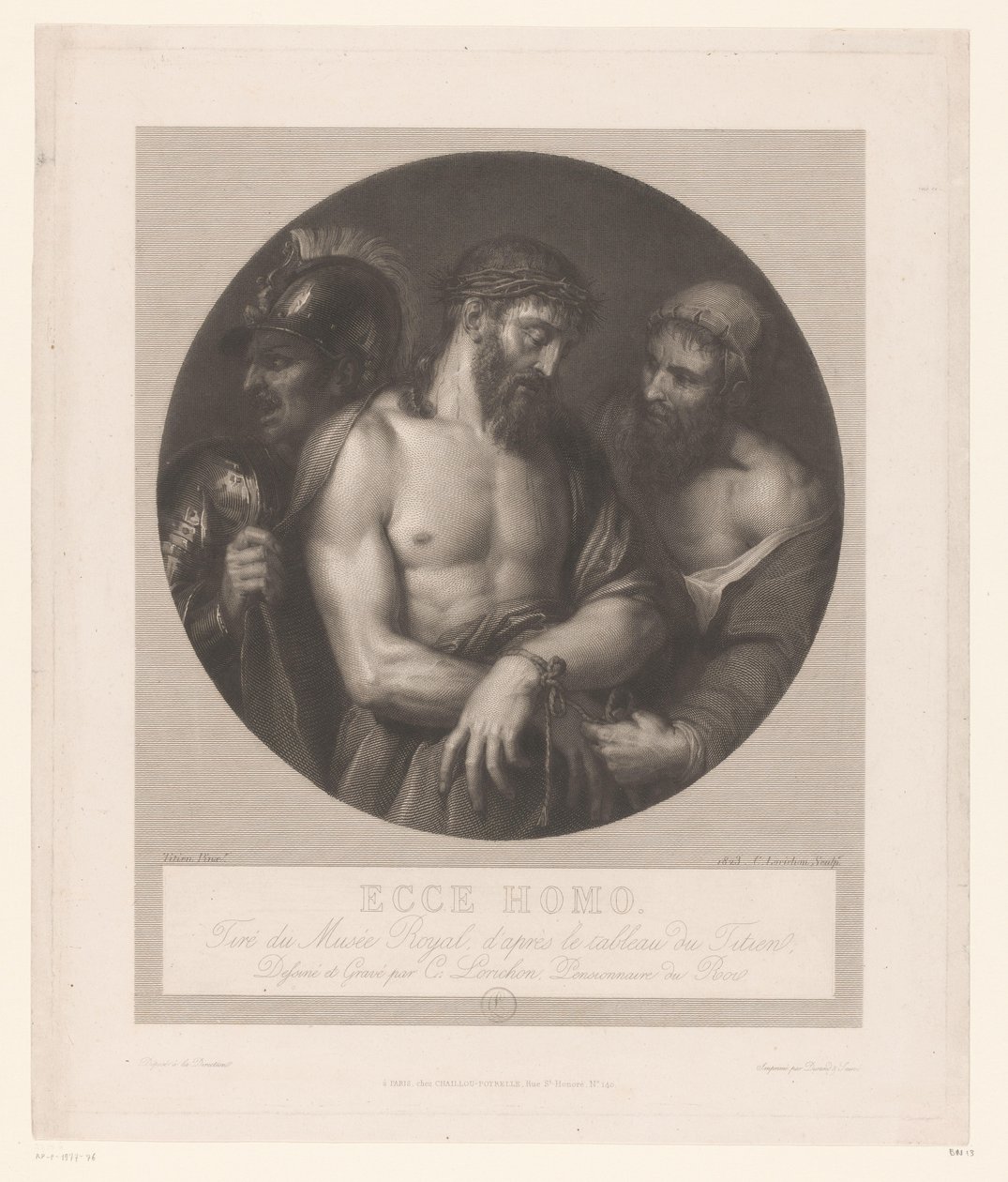 Ecce Homo door Constant Louis Antoine Lorichon