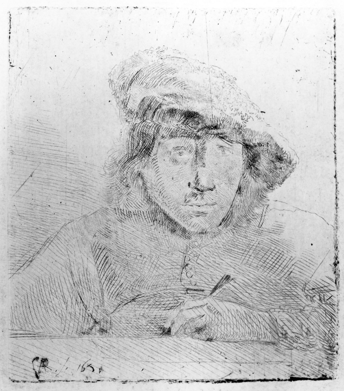 Zelfportret, 1651 door Constantin Daniel van Renesse