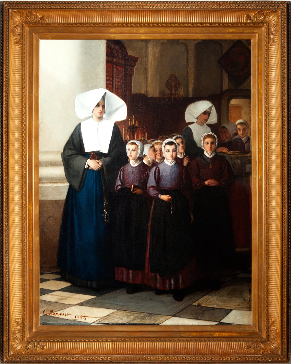 De wezen (detail) door Constantin Emile Meunier