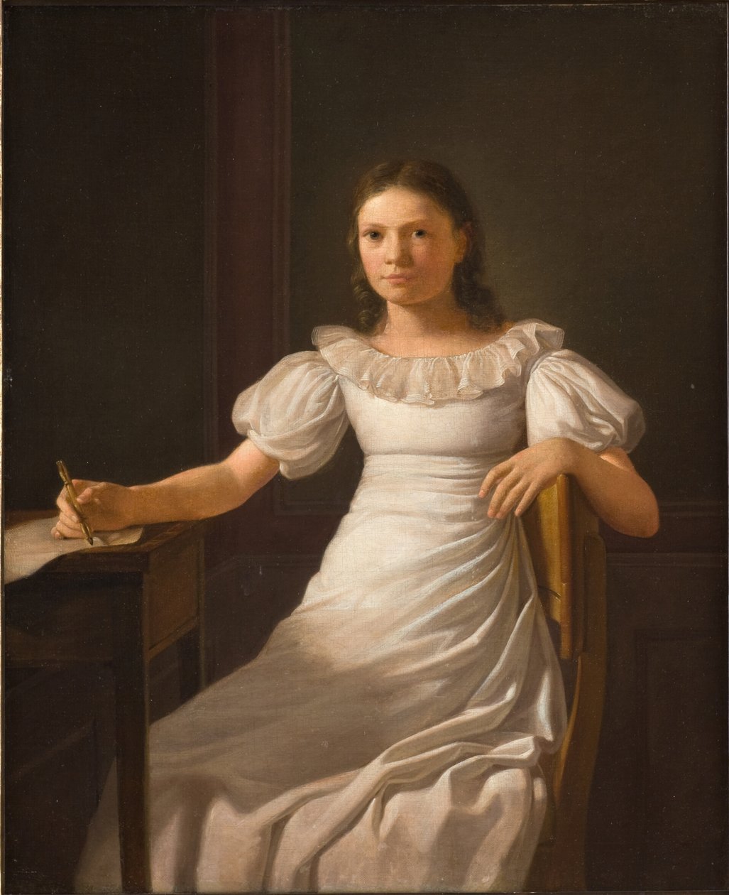 De Zus van de Kunstenaar Alvilde door Constantin Hansen