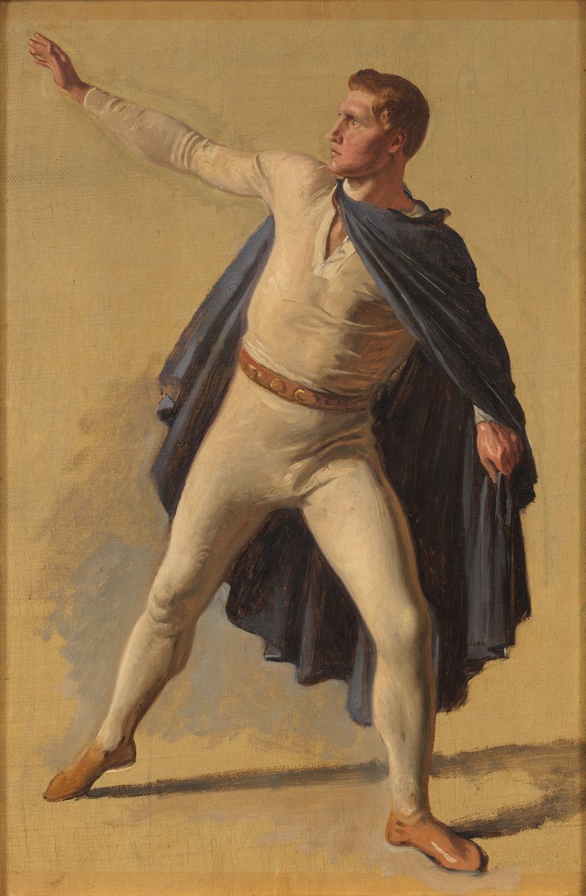 Loki. Studie voor het feestmaal van Ægir door Constantin Hansen