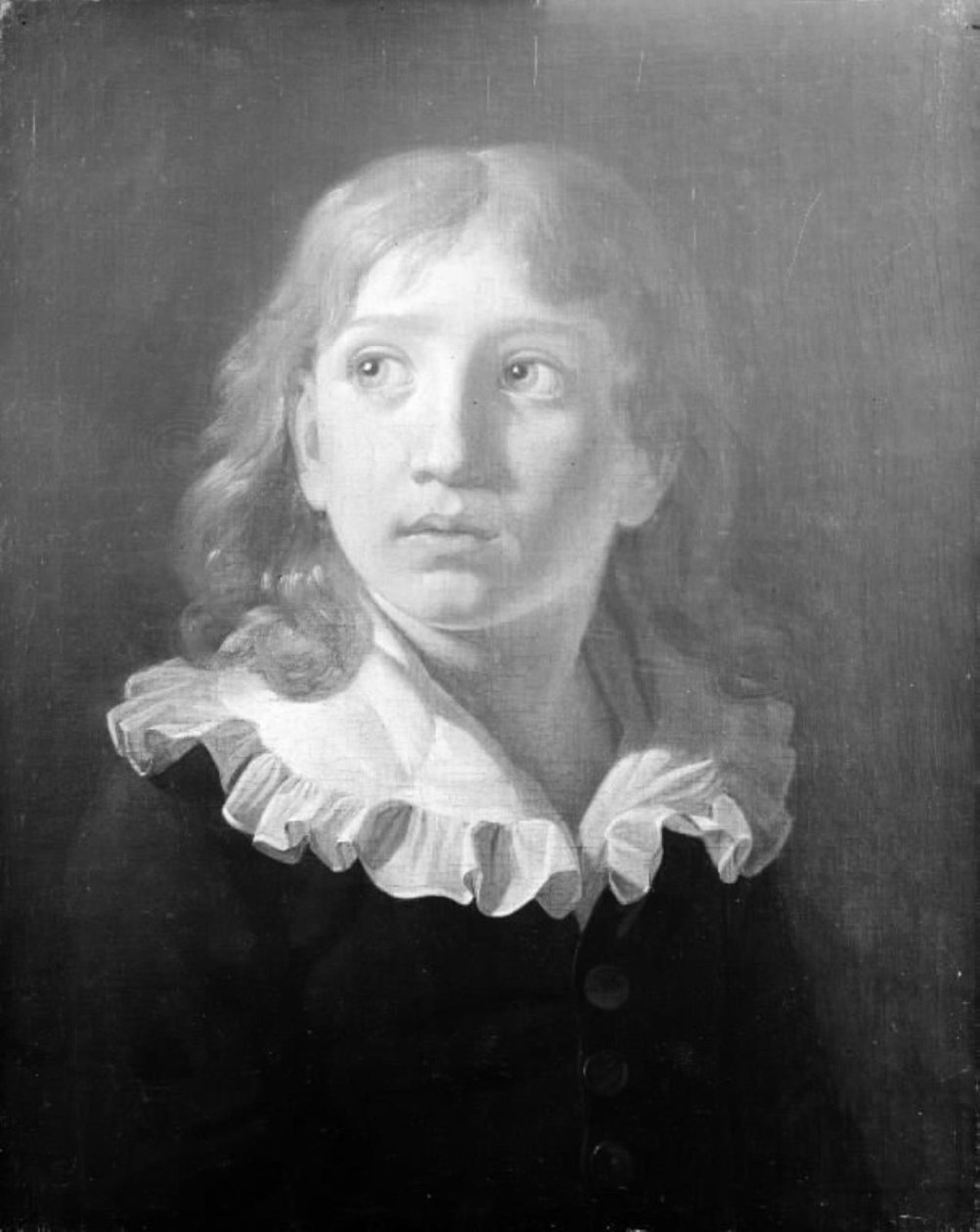 De schilder Thorald Læssøe als jongen door Constantin Hansen
