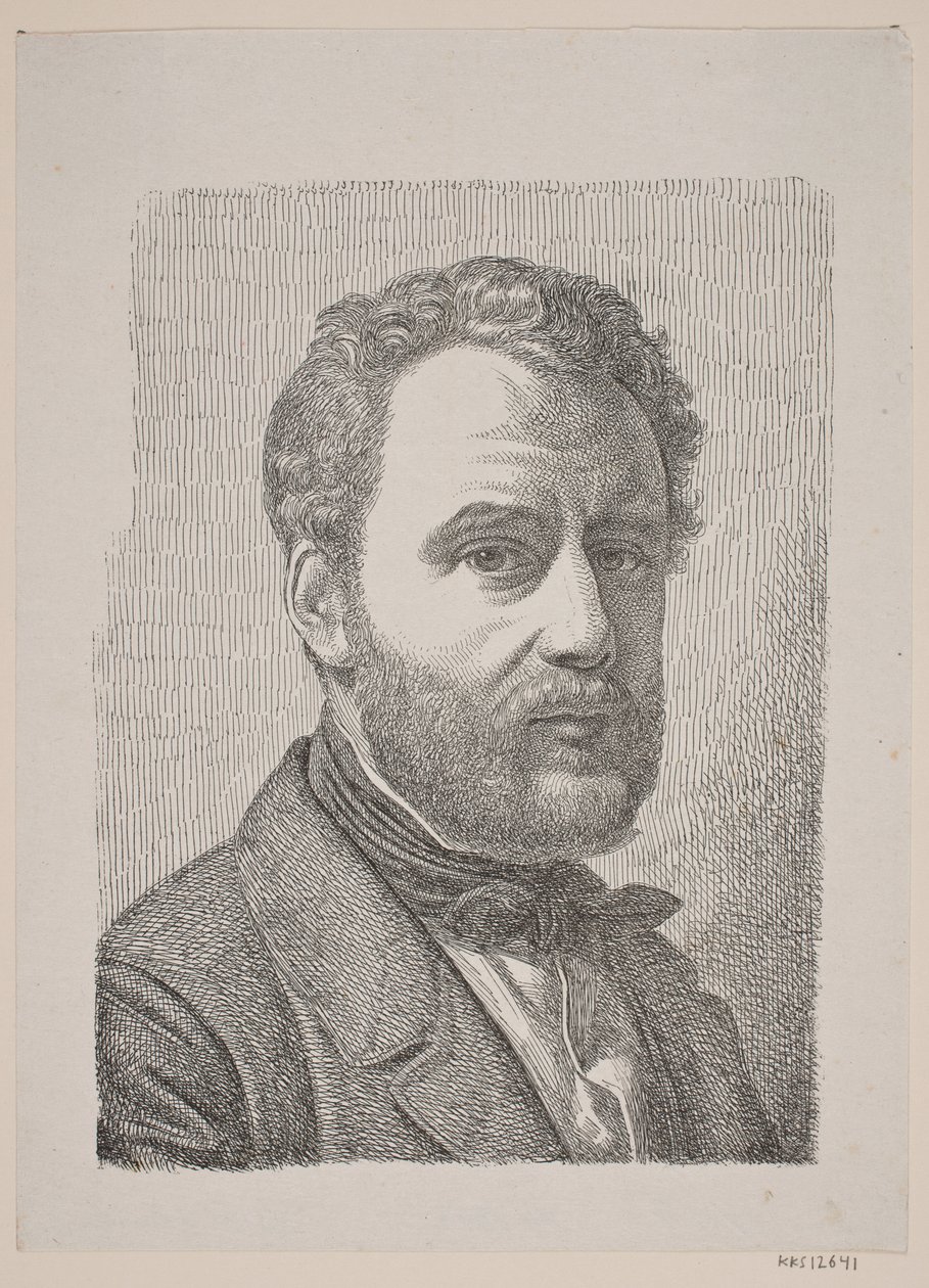 Portret van Wilhelm Marstrand door Constantin Hansen