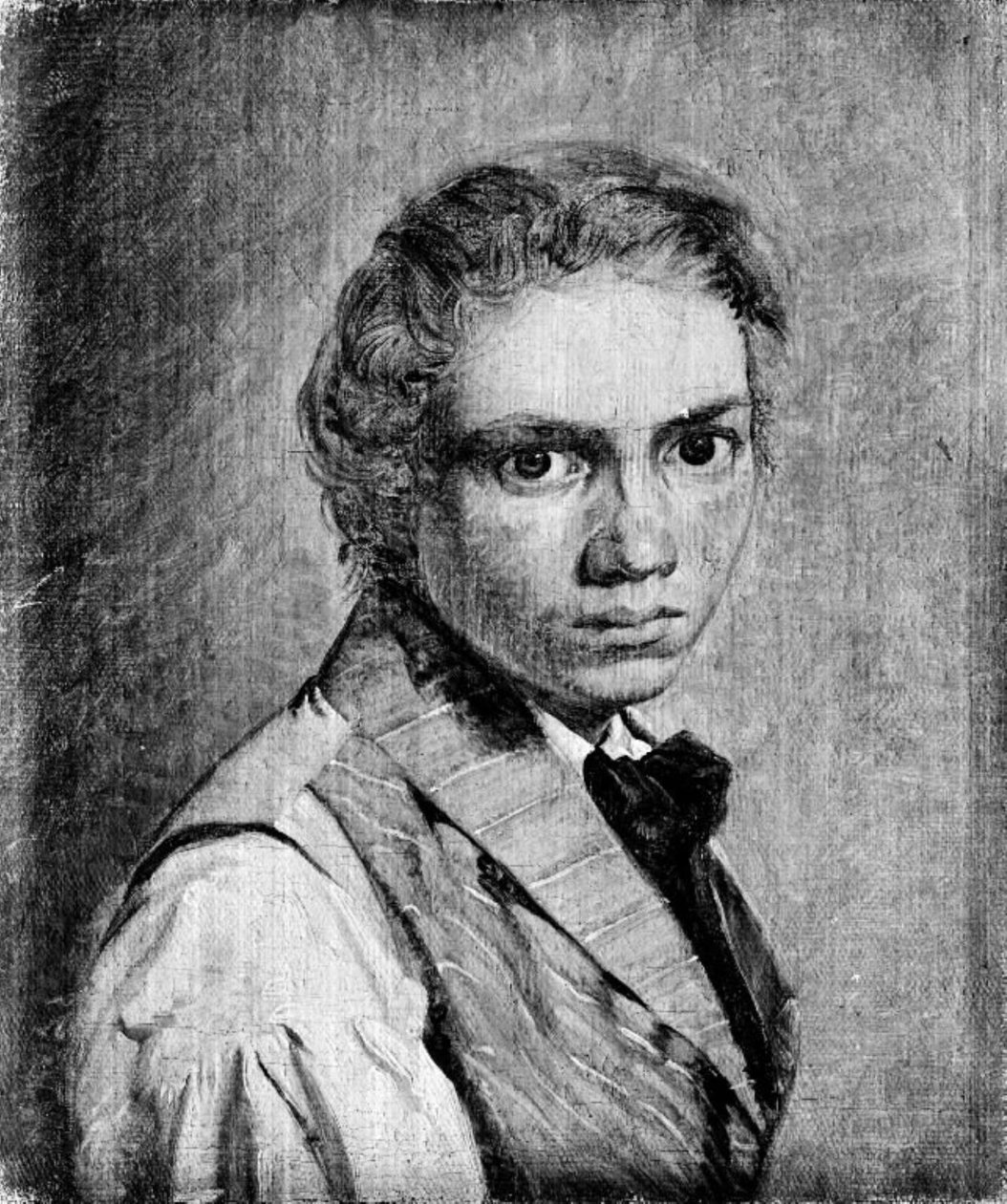 Zelfportret door Constantin Hansen