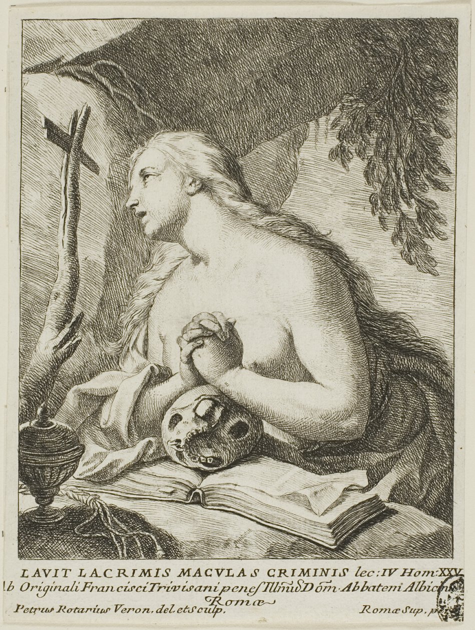 Heilige Maria Magdalena door Conte Pietro Antonio Rotari
