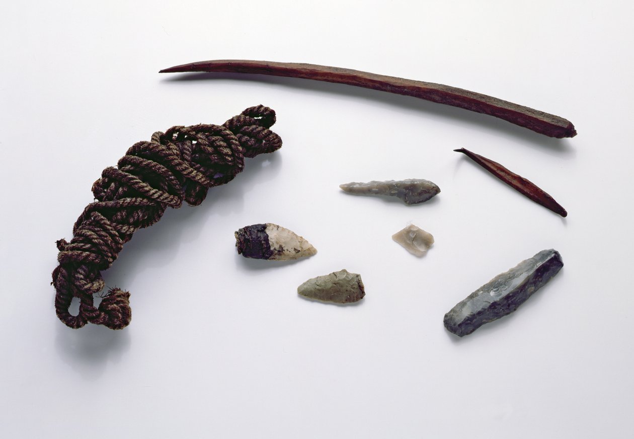 Objecten gevonden bij de Oetzi Iceman door Copper Age