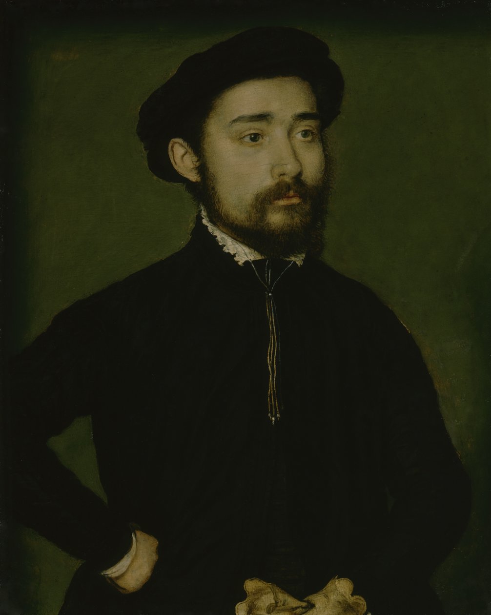 Portret van een Man met een Handschoen door Corneille de Lyon