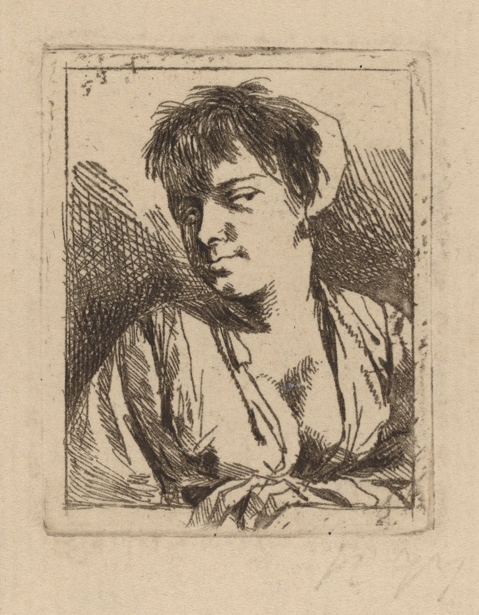 Buste van een Jonge Vrouw door Cornelis Pietersz Bega