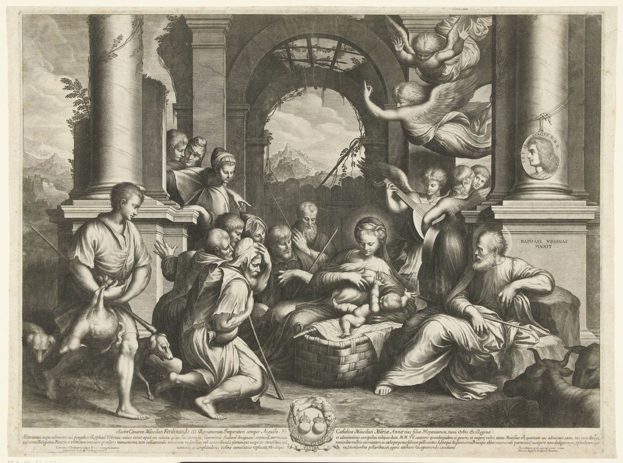Aanbidding der herders door Cornelis Bloemaert (II)