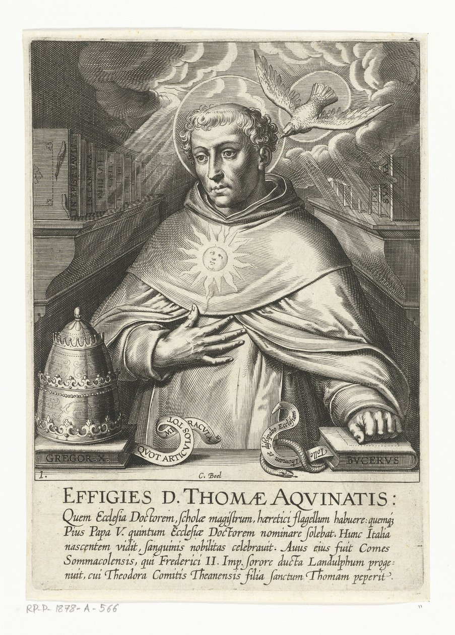 Heilige Thomas van Aquino (serie titel: Het leven van de heilige Thomas van Aquino) door Cornelis Boel