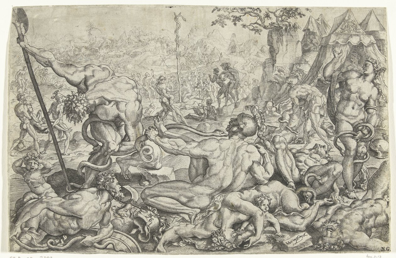 Gifslangenplaag en de koperen slang door Cornelis Bos
