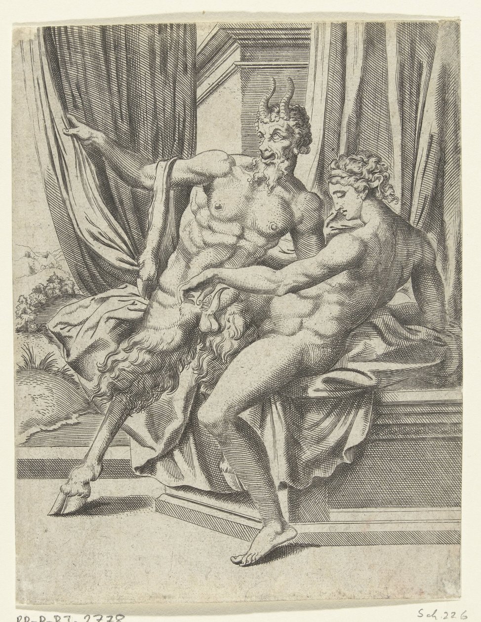 Jupiter en Antiope door Cornelis Bos