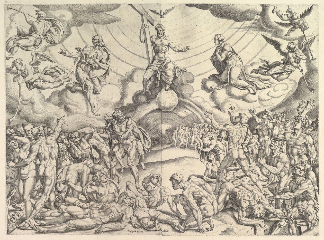 Het laatste oordeel, ca. 1548-50 door Cornelis Bos