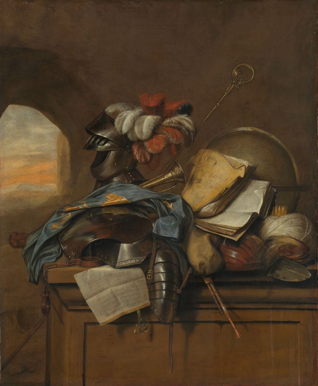 Vanitas Stilleven door Cornelis Brise