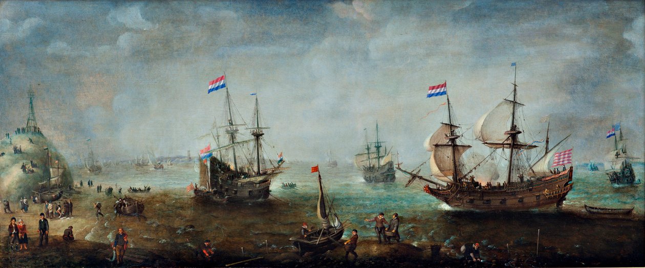 Marine door Cornelis Claesz  van Wieringen