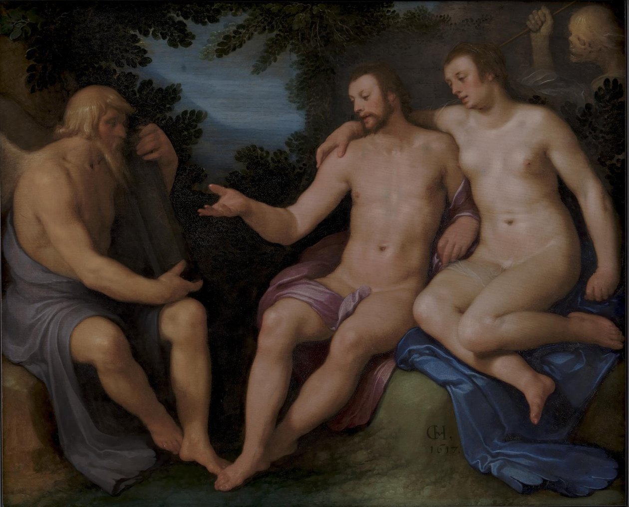 Allegorie op de kortstondigheid van het leven door Cornelis Cornelisz. van Haarlem