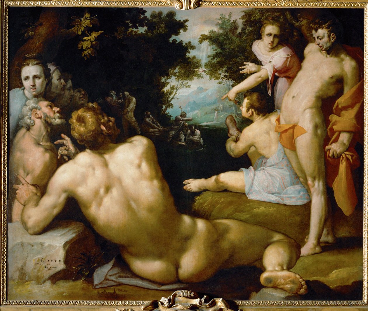 Doop van Christus ... door Cornelis Cornelisz. van Haarlem