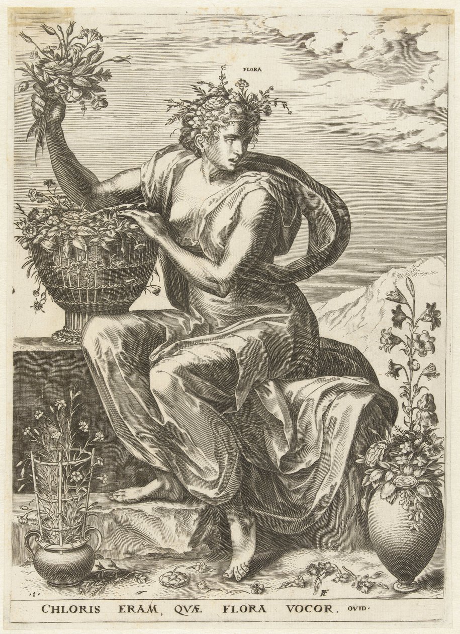Flora door Cornelis Cort