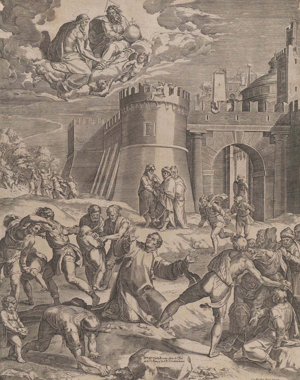 Het Martelaarschap van Sint Stefanus door Cornelis Cort