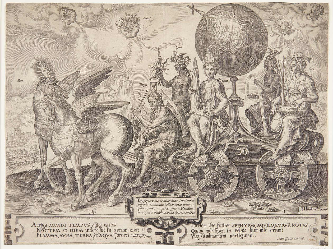 De triomf van de wereld door Cornelis Cort