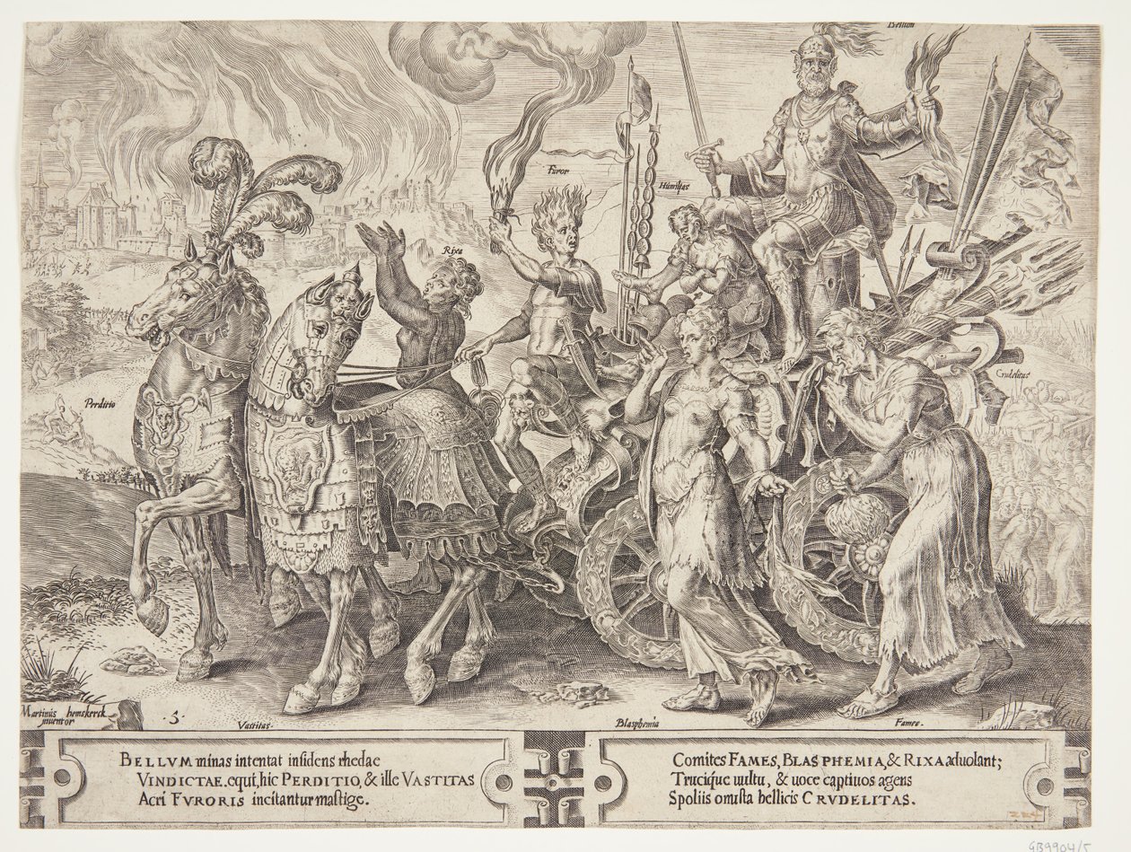 De triomf van de oorlog door Cornelis Cort