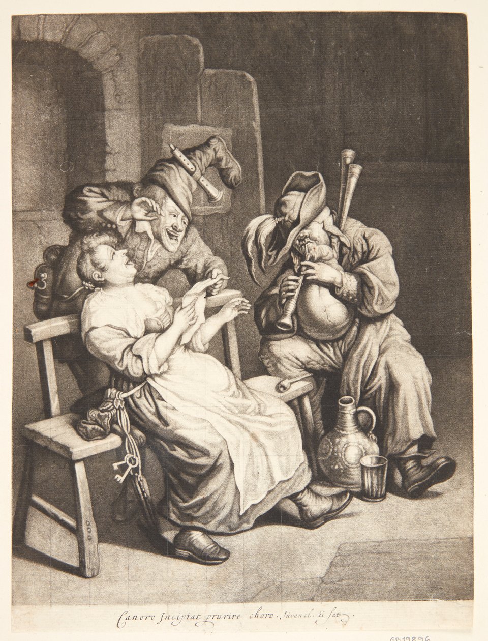 Het gehoor door Cornelis Dusart