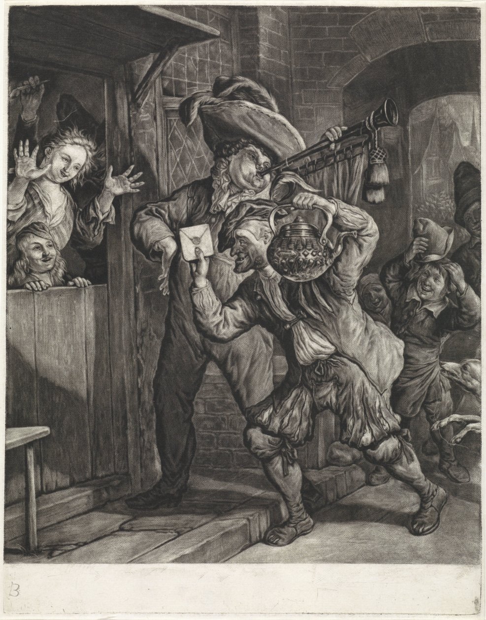 Loterij van Grootebroek, 1694 door Cornelis Dusart