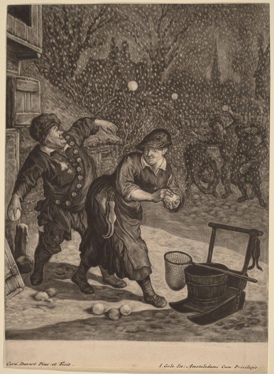 Maart door Cornelis Dusart