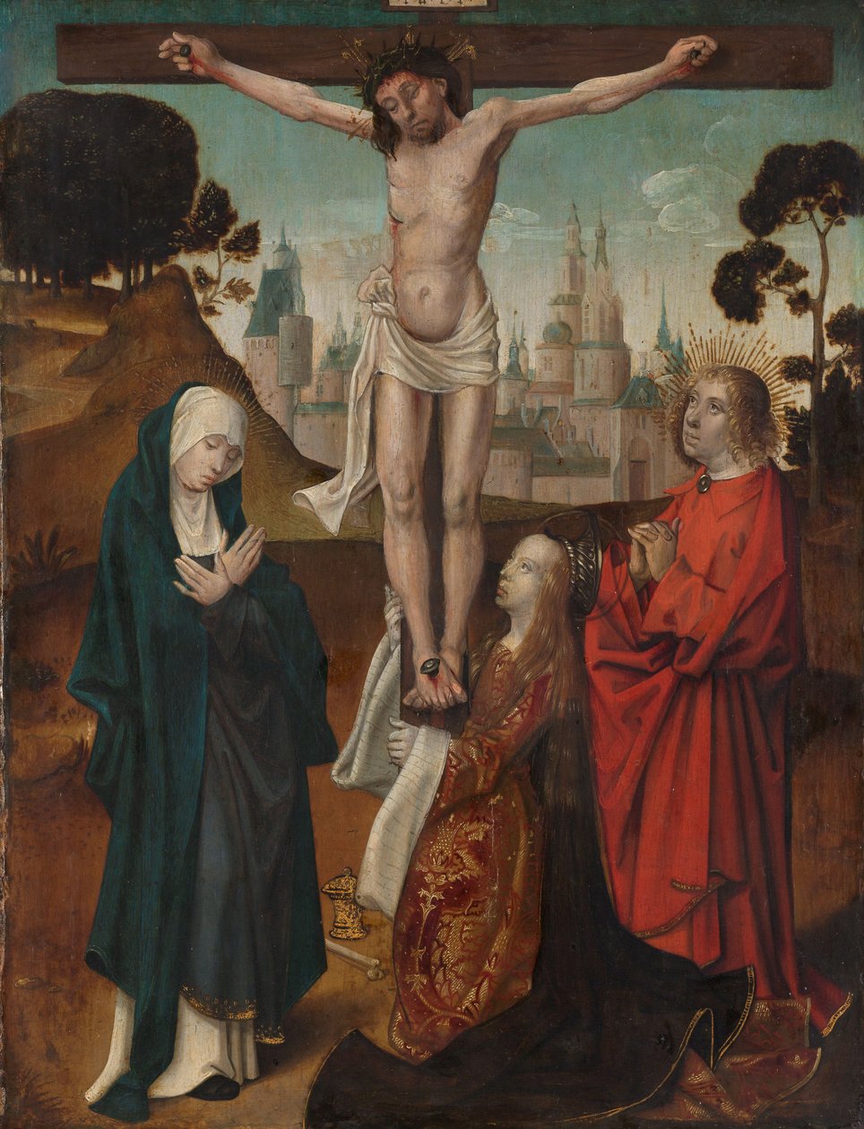 Kruisiging door Cornelis Engebrechtsz