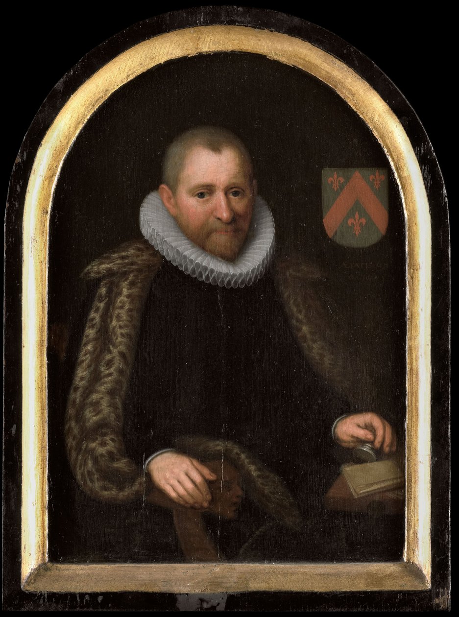 Portrait of Gerrit Willemsz van Schoterbosch, c.1620 (oil on panel) door Cornelis Engelsz