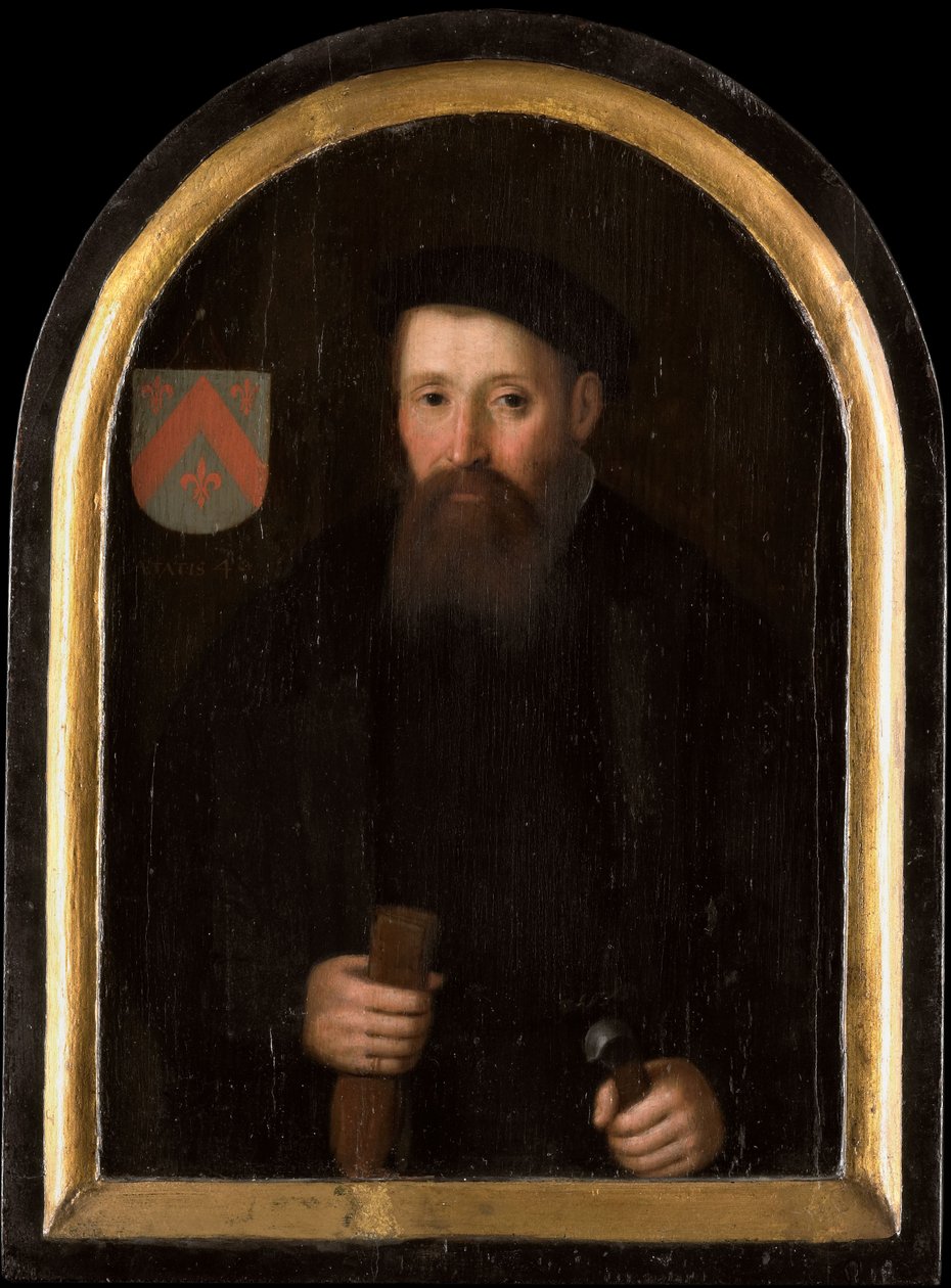Portrait of Willem Fransz van Schoterbosch, c.1620 (oil on panel) door Cornelis Engelsz