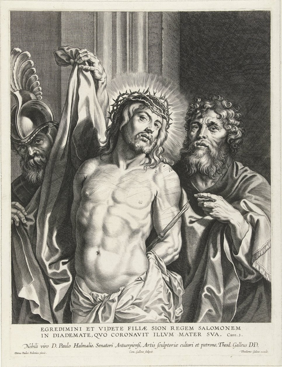 Christus aan het volk getoond (Ecce Homo) door Cornelis Galle (I)