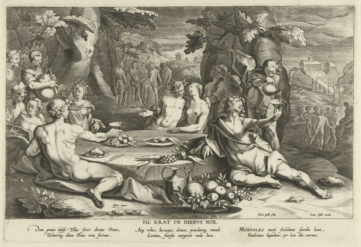 Zondig leven in de dagen van Noach door Cornelis Galle (I)