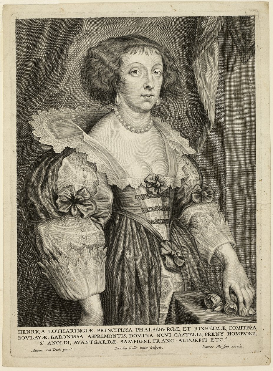 Henriette van Lotharingen door Cornelis Galle II